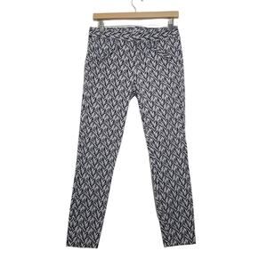 Gap Size 2 Ultra Skinny Stretch Chevron Print Pants with Pockets